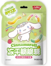 SANRIO Cinnamoroll Freeze-Dried Crunchy Candy Mixed Fruits  Flavor 40g | SANRIO 大耳狗冻干脆脆糖 混合水果味 40g