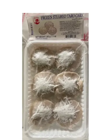 COCK 冷冻 椰丝香芋粿 200g | COCK Frozen Steamed Taro Cake Ka-No-Pheuak 200g