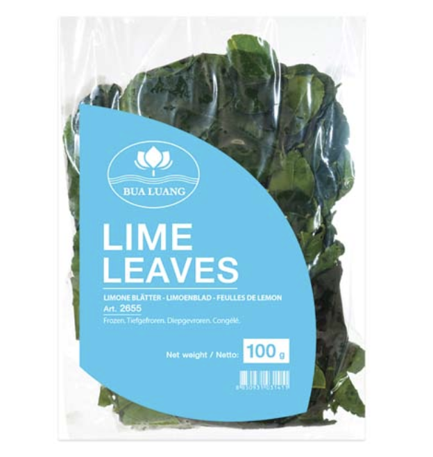 BUA LUANG Frozen Lime Leaves 100g | BUA LUANG 柠檬叶 100g