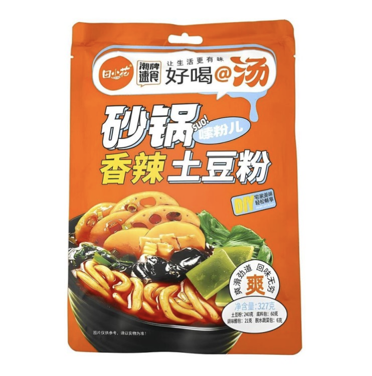 田小花 砂锅土豆粉 香辣味 327g | TXH Casserole Potato Noodle Spicy Flavor 327g