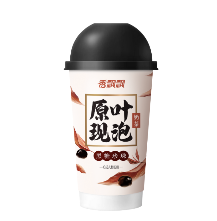 香飘飘 原叶现泡奶茶 黑糖珍珠 64g | XPP Milk Tea with Brown Sugar Pearls 64g