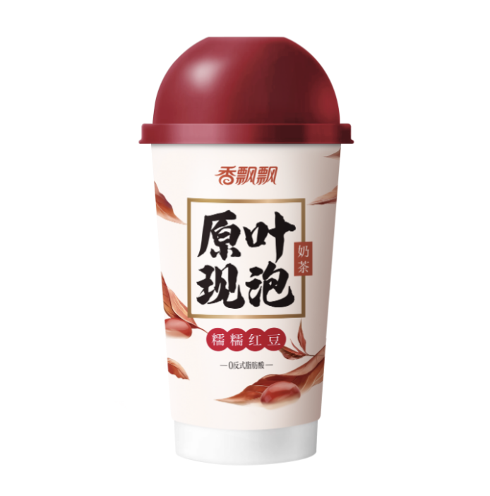 XPP Milk Tea with Red Bean 74g | 香飘飘 原叶现泡奶茶 糯糯红豆 74g
