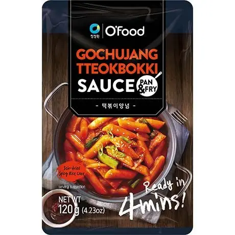 KR CJW Hot Pepper Paste for Rice Cake TTEOBOKKI 120g | 韩式炒年糕酱 120g