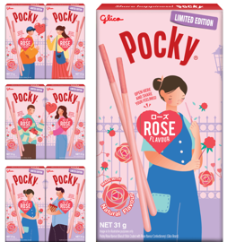 格力高 Pocky 玫瑰味 31g | GLICO Pocky Chocolate Rose Flavor 31g