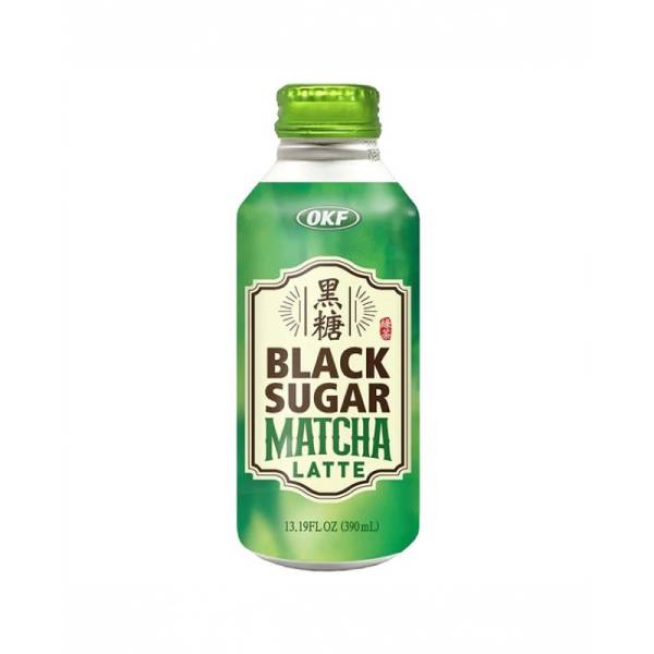 OKF Black Sugar Matcha Latte Drink 390ml | OKF 黑糖抹茶拿铁饮品 390ml