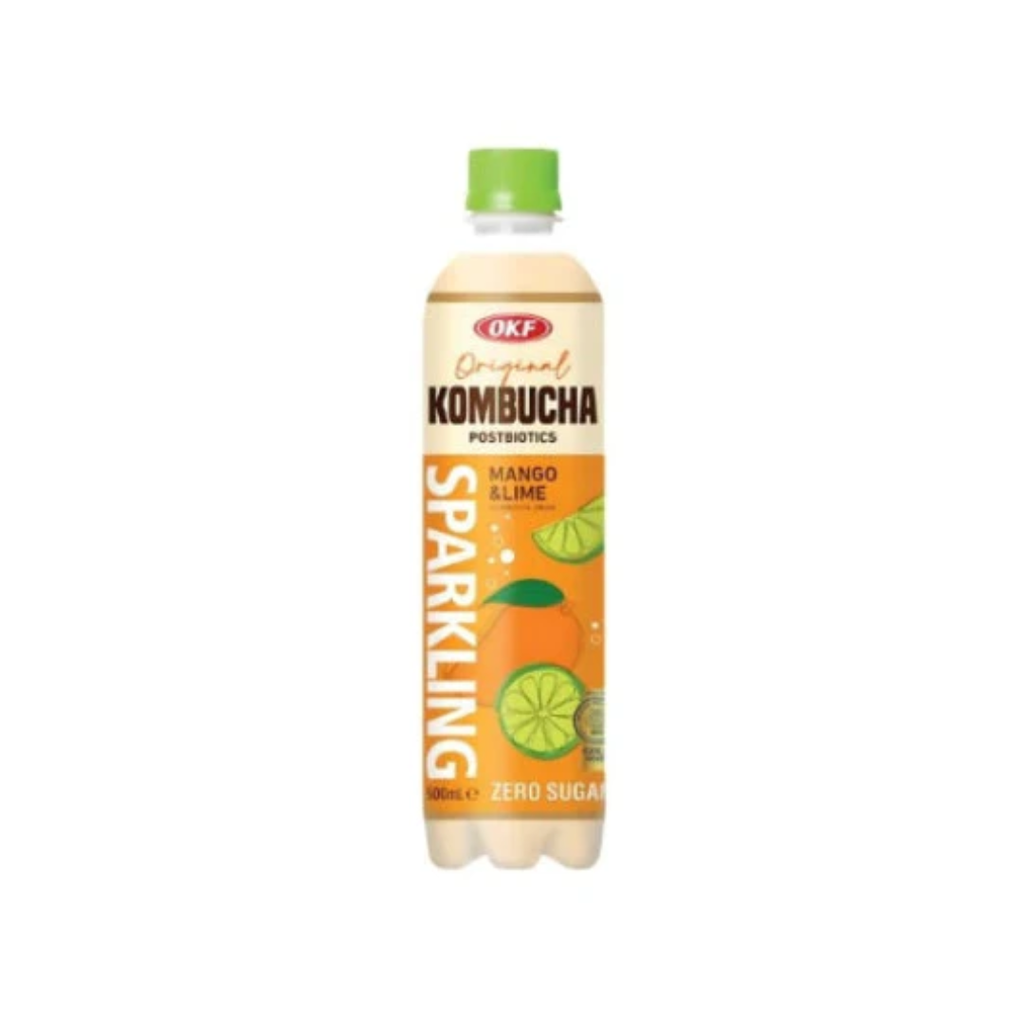 OKF 康普茶气泡饮料 芒果柠檬味 500ml | OKF Kombucha Sparkling Drink Mango Lime Flavor 500ml
