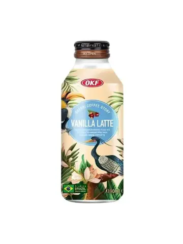 OKF 精品香草拿铁饮品 390ml | OKF Premium Vanilla Latte Drink 390ml