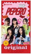 LOTTE Pepero巧克力棒 47g | LOTTE Pepero Sticks Original New Jeans 47g