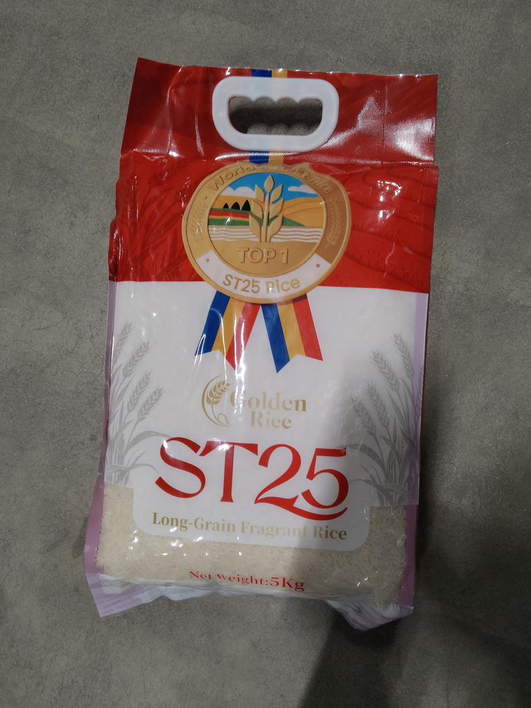  Golden Rice ST25长粒香米 5kg | Golden Rice ST25 Long-Grain Fragrant Rice 5 kg