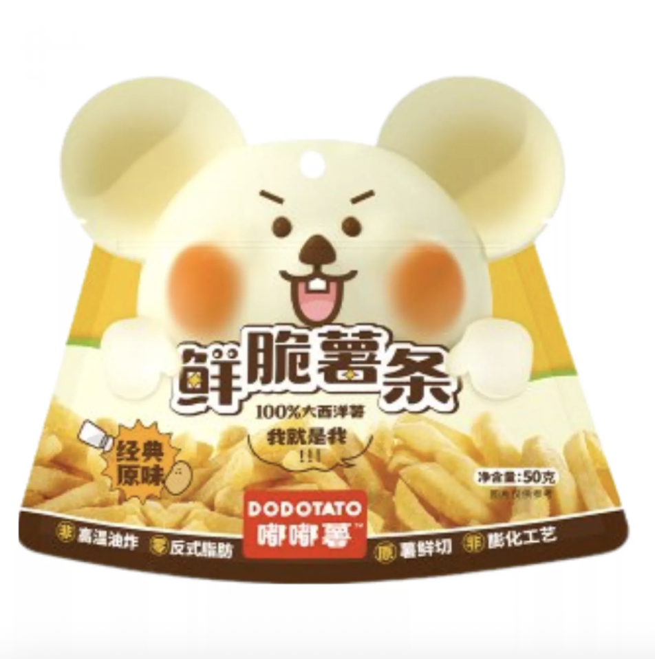 DDS Crispy Potato Chip Original Flavor 50g | 嘟嘟薯 鲜脆薯条 原味 50g