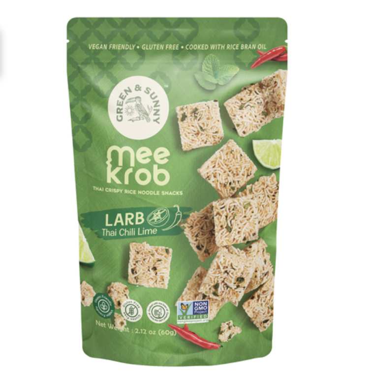 GREEN SUNNY 脆米粉零食 泰式辣椒青柠味 60g | GREEN SUNNY Crispy Rice Noodle Snack Thai Chili Lime Flavor 60g
