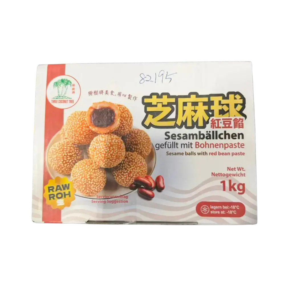 TCT Sesame Balls Red Bean 1kg | 椰树牌 芝麻球 红豆馅 1kg