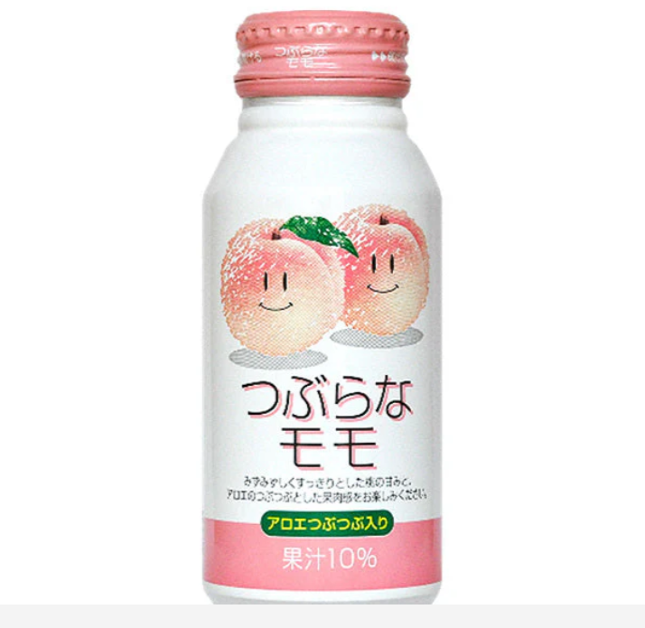 JP Tsuburana Momo Peach Juice 190g | 日本 桃子味 果汁 190g