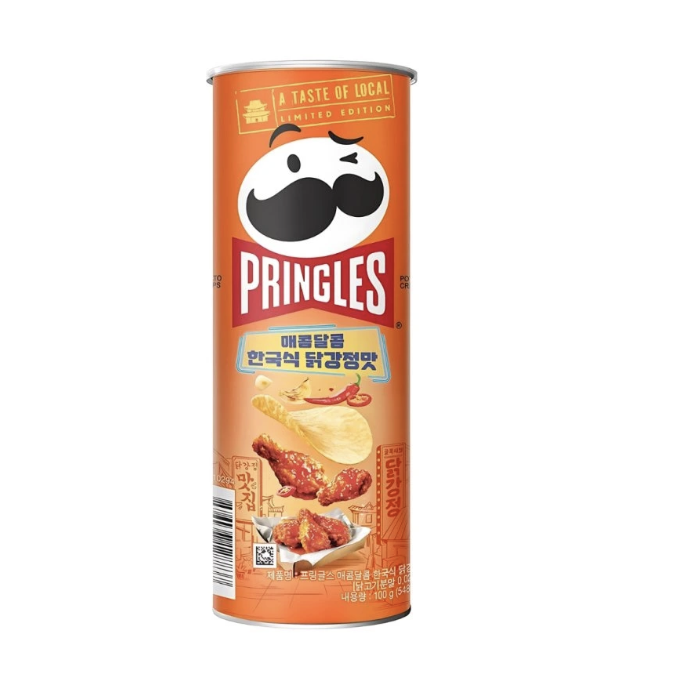 品客 薯片 甜辣韩式炸鸡味 100g | PRINGLES Chips Sweet & Spicy Korean Fried Chicken Flavor 100g
