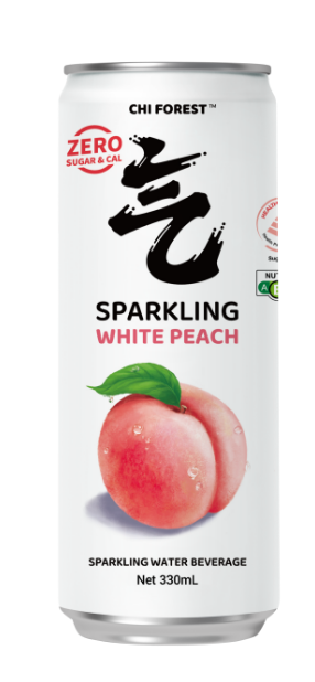 圣诞礼物 元气森林 0卡0脂 白桃味 苏打水 330ml*24/CTN 罐装 | Christmas Gift Chi Forest Sparkling Water White Peach Flavor TIN 330ml*24units/CTN
