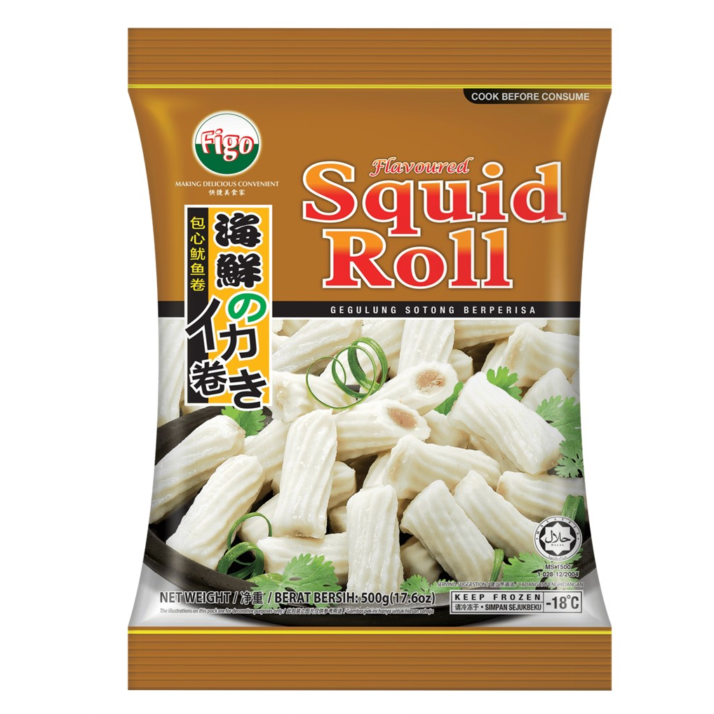 FIGO 风味鱿鱼卷 500g | FIGO Flavored Squid Rolls 500g
