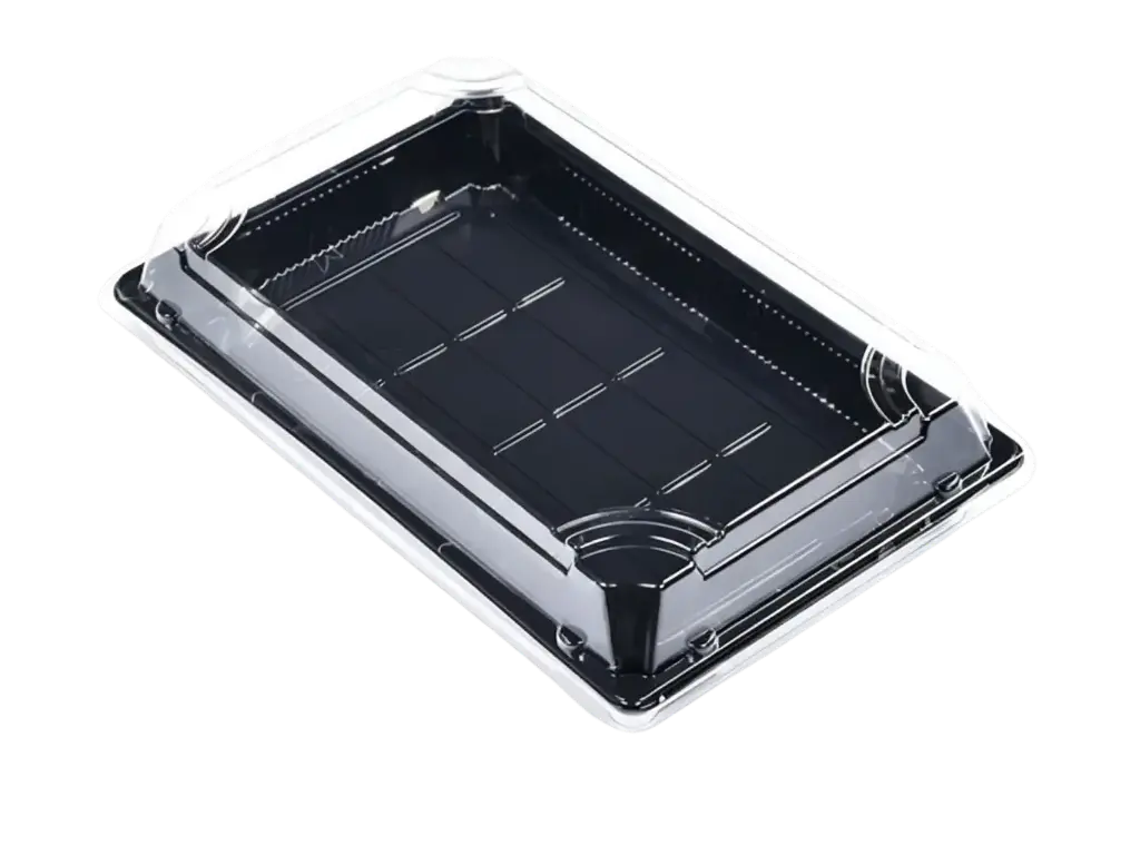 GC-09 寿司外卖盒 (黑底 PET) 300套/箱 | GC-09 Sushi Box (Black PET) 50sets*6
