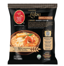 PRIMA Taste Singapore Laksa Täysjyvä La Mian 144 g | 新加坡 叻沙 全麦拉面 144g