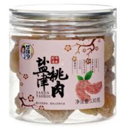 Säilötty Persikka Suolainen & hapan maku 130g | 华味亨 盐津桃肉 130g