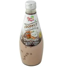 ROYAL PLUSL Kookosmaito-suklaajuoma Sisältää Nata de Coco -kuutioita 290ml | ROYAL PLUS 椰奶椰果饮料 巧克力味 290ml