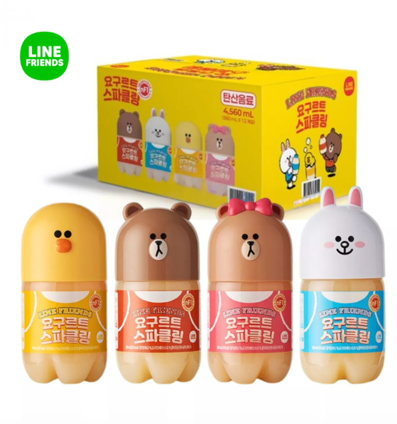 LINE FRIENDS Kupliva Jogurttisooda 380ml | LINE FRIENDS 酸奶苏打饮料 380ml