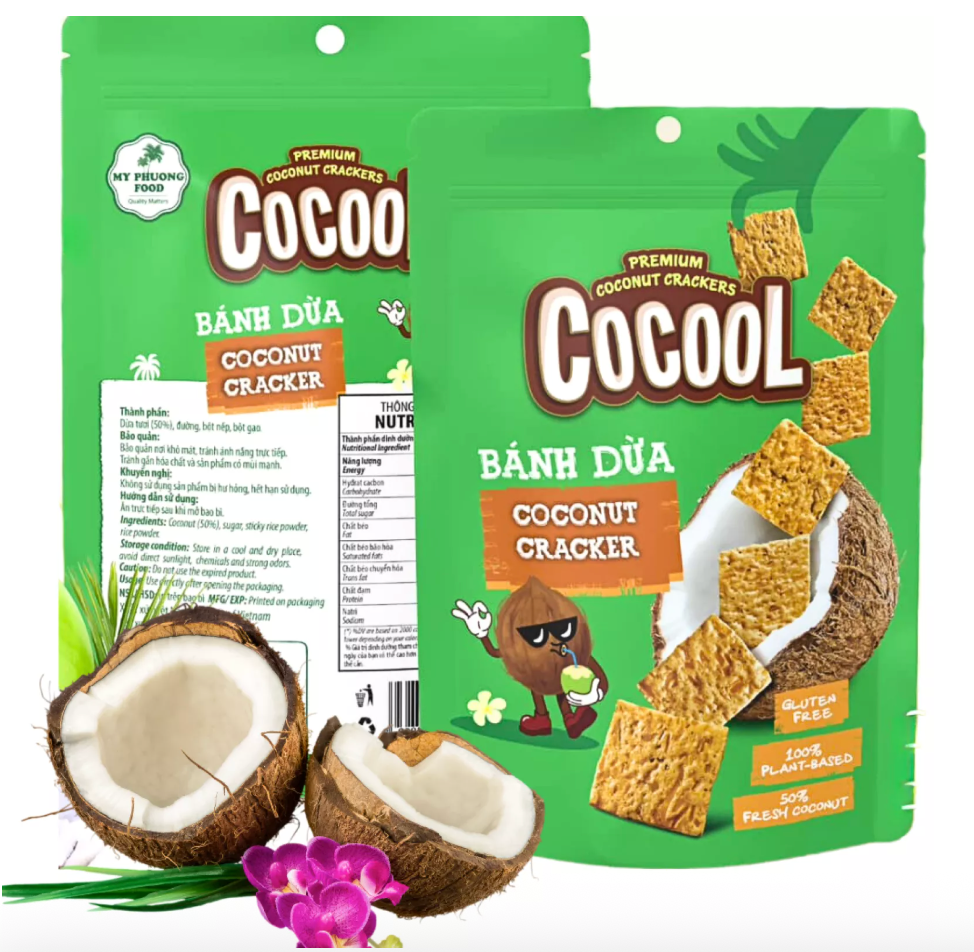 COCOOL Coconut Cracker Original Flavor 80g | COCOOL 椰子饼干 原味 80g