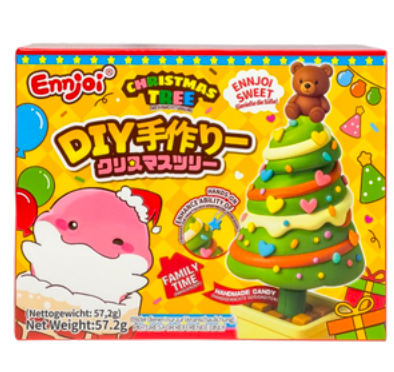 ENNJOI Tee-se-itse käsintehty joulukuusi -makeissetti 57.2g | ENNJOI DIY 手工圣诞树糖果套装 57.2g