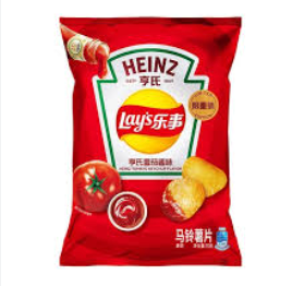 LAY'S Perunalastut Heinz ketsupin maku 70 g | 乐事 薯片 亨氏番茄酱味 70g