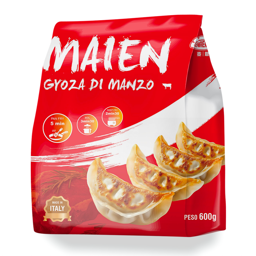 MAIEN Frozen Japanese Beef Pan-Fried Dumplings 600g | 麦恩 日式牛肉煎饺 600g
