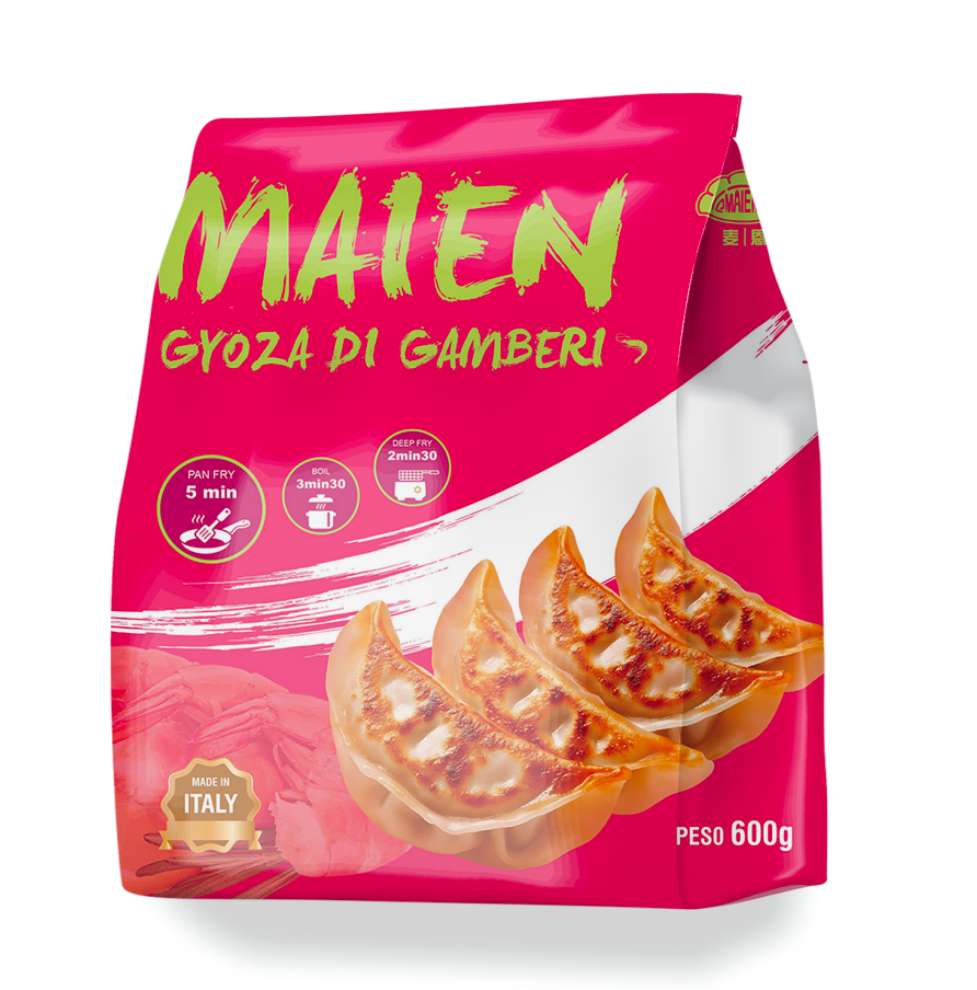 麦恩 日式虾肉煎饺 600g | MAIEN Frozen Japanese Shrimp Pan-Fried Dumplings 600g