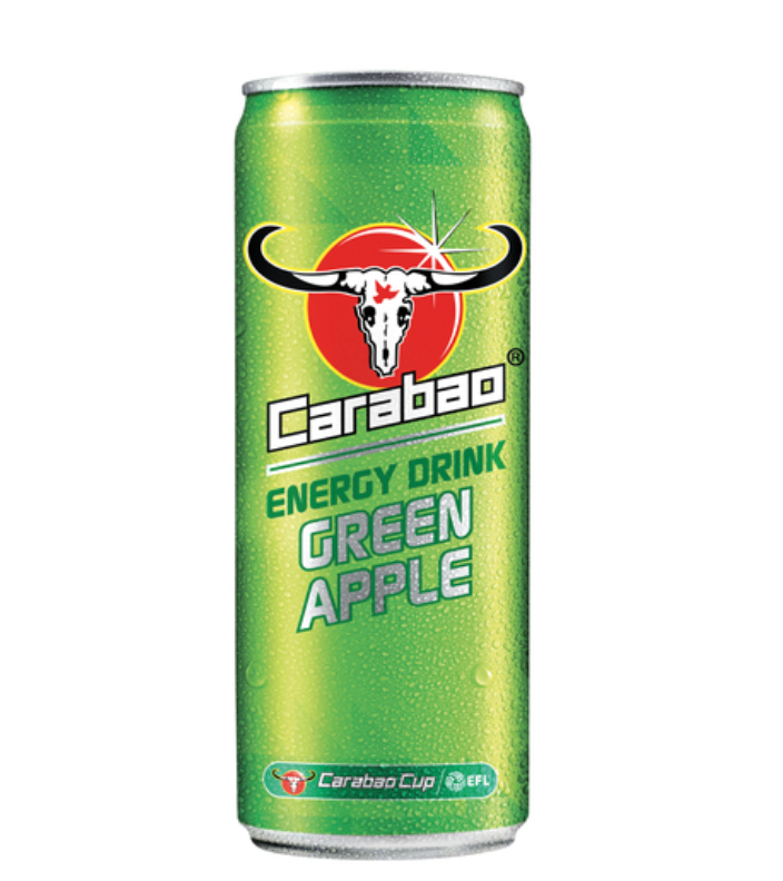CARABAO Energy Drink Green Apple Flavor Can 330ml | 卡拉宝 能量饮料 青苹果味 330ml 
