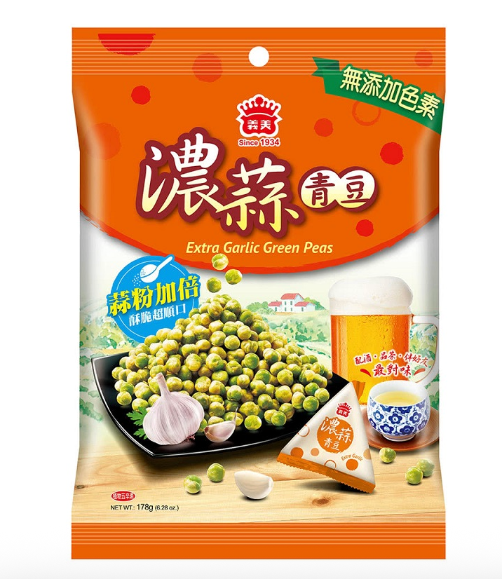 I MEI vihreät herneet, extra valkosipulin maku 178g | 义美 浓蒜青豆 178g