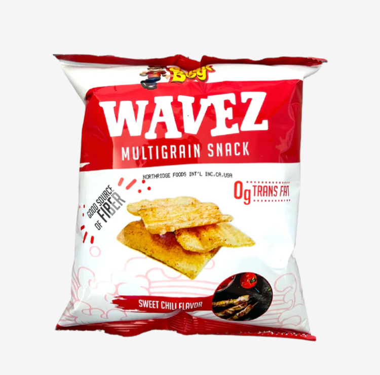 CHICK BOY Wavez moniviljavälipala, makean chilin maku 75g | CHICK BOY Wavez 多谷物脆片 甜辣味 75g