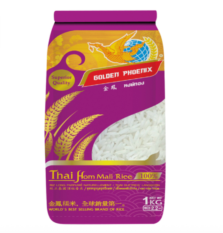 金凤 泰国茉莉香米 1kg | GOLDEN PHOENIX Thai Hom Mali Jasmine Rice 1kg