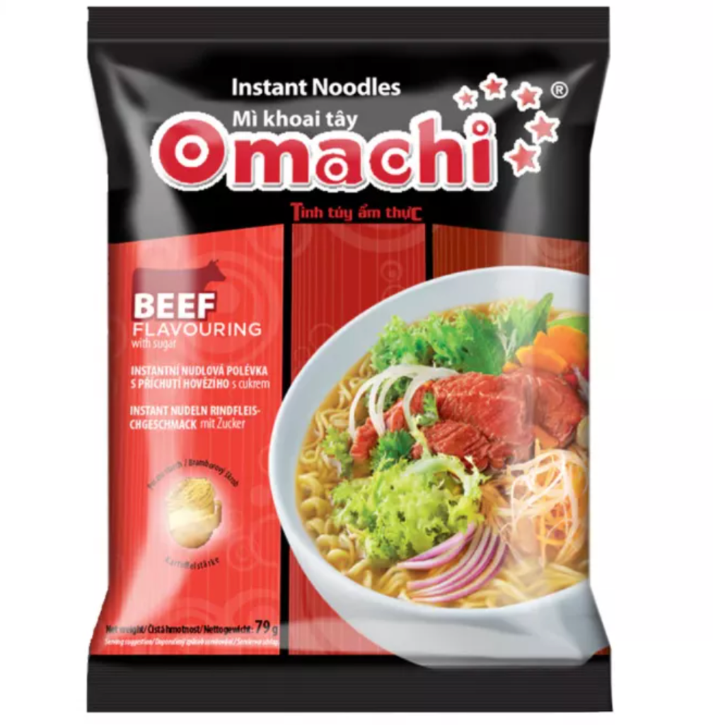 OMACHI 即食土豆面 牛肉味 79g | OMACHI Instant Potato Noodle Beef Flavor 70g