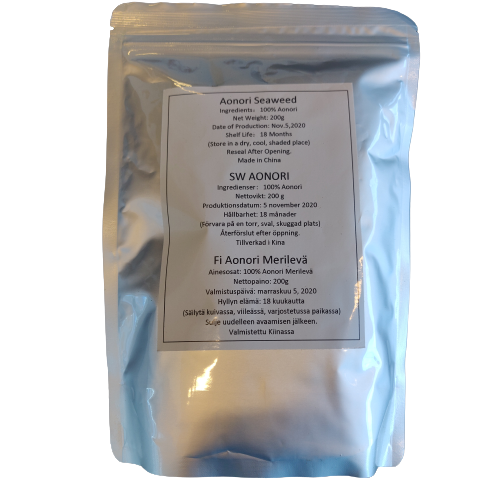 青海苔碎 200g | AO-NORI Green Laver for Decorating 200g