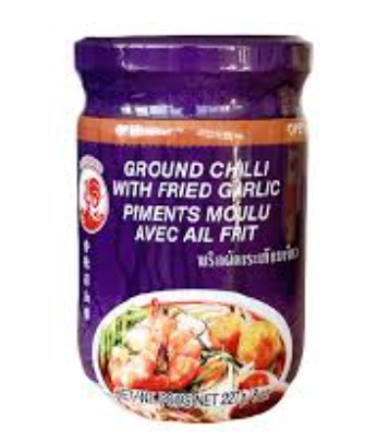 COCK jauhettu chili, paistetun valkosipulin maku 227g | 公鸡牌 炸蒜辣椒粉 227g