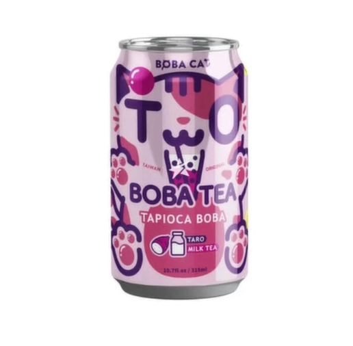 BOBA CAT 珍珠奶茶 香芋味 315ml | BOBA CAT Tapioca Bubble Milk Tea Taro Flavor 315ml