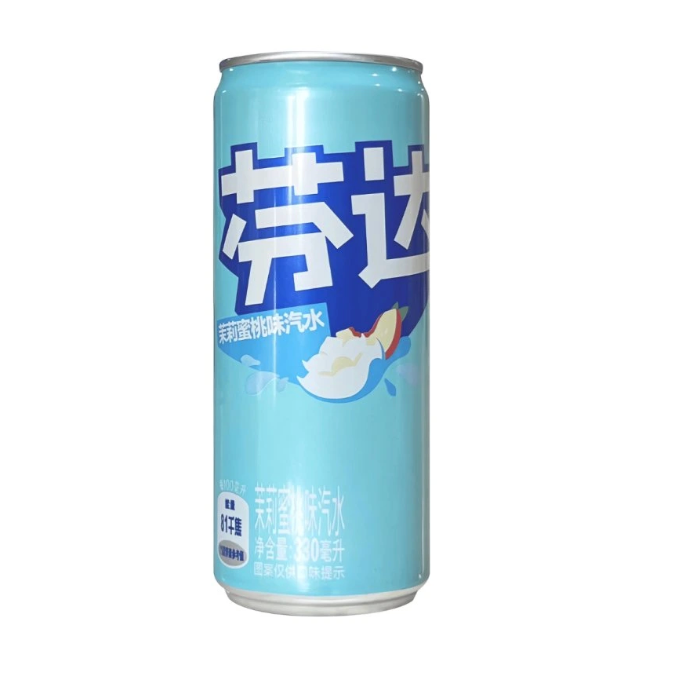 芬达 茉莉蜜桃味 汽水 330ml | FANTA Jasmine Peach Flavor 330ml
