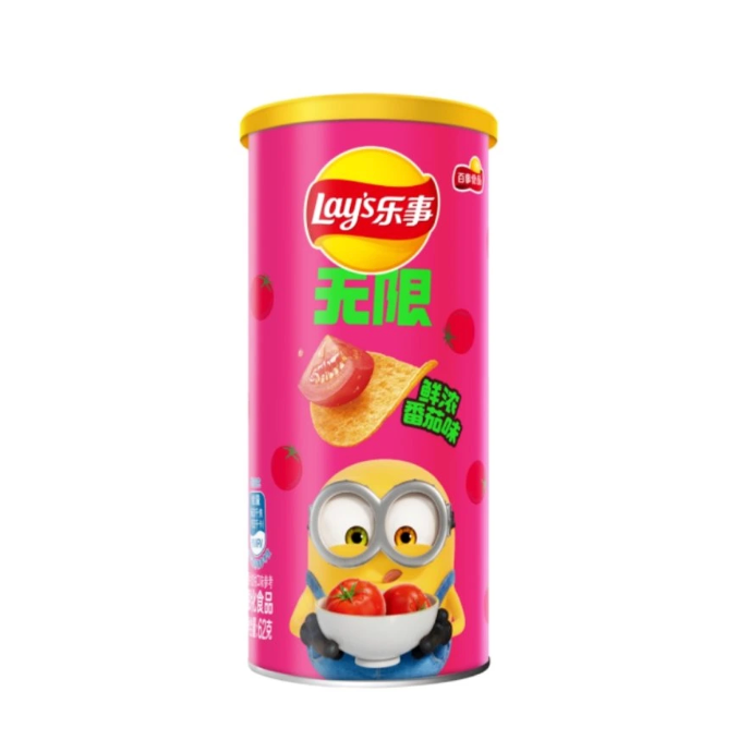 乐事 薯片 浓郁番茄味 62g | LAY'S Minions Potato Chips Rich Tomato Flavor 62g