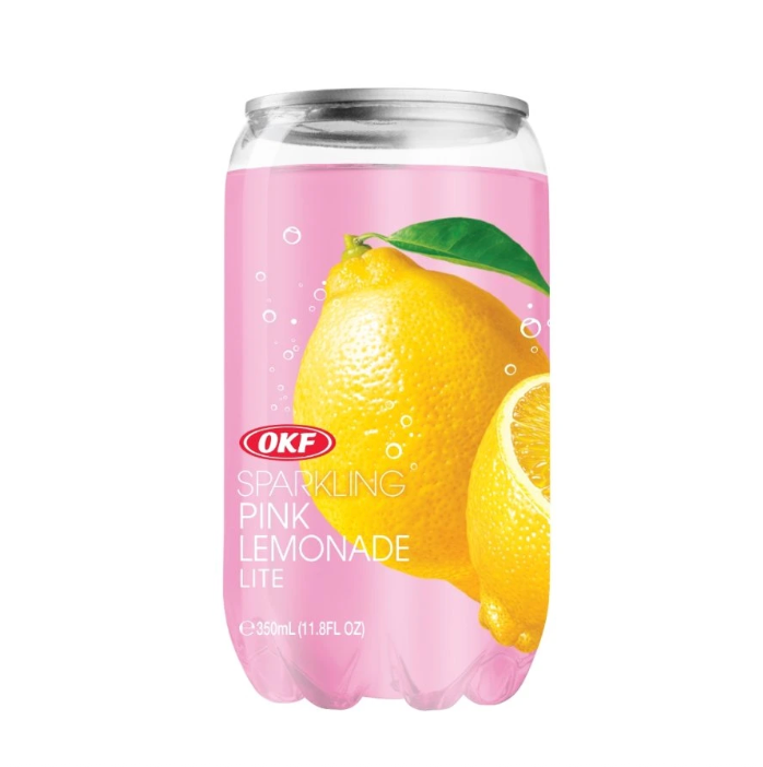 OKF Sparkling Drink Pink Lemonada Flavor 350ml｜OKF 气泡水 粉色柠檬味 350ml