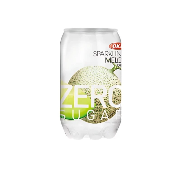 OKF Sparkling Drink Zero Sugar Melon Flavor 350ml｜OKF 零糖气泡水 蜜瓜味 350ml
