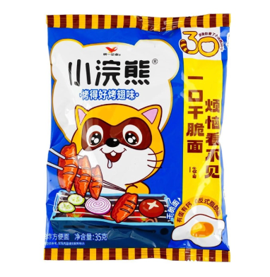 TY rapeat nuudelit, Orleans-kanansiiven maku 35 g | 小浣熊 干脆面 奥尔良烤翅味 35g