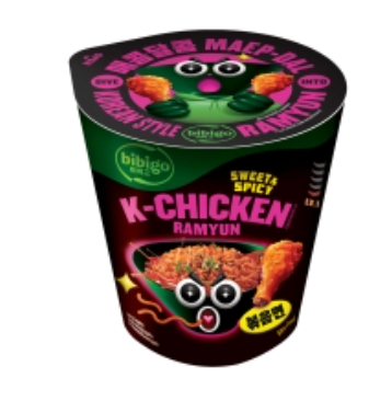 BIBIGO 韩式炸鸡拉面 甜辣味 97.5g | BIBIGO Instant Korean Fried Chicken Ramen Sweet Spicy Flavor 97.5g