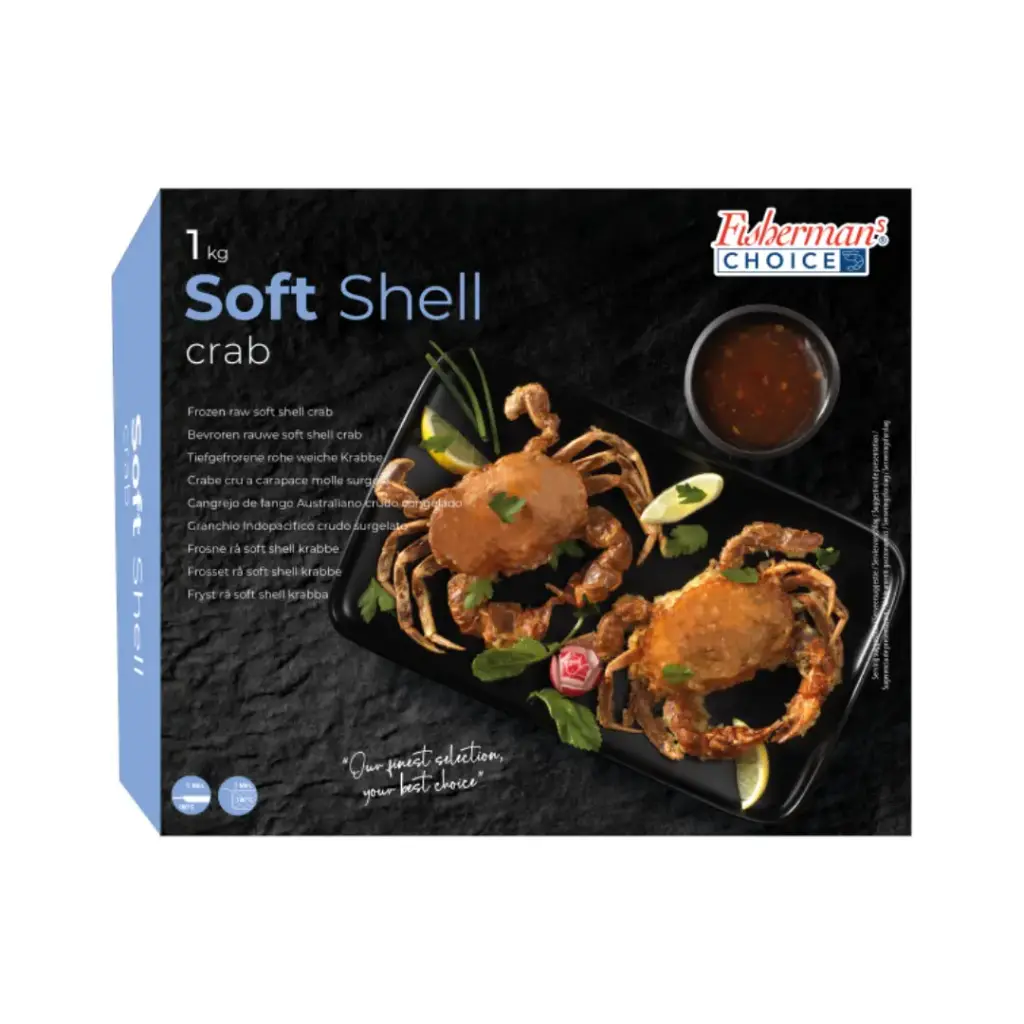 Fisherman's choice Soft crab Hotel Size 18-20pcs 1kg/PKT | Fisheman's choice 软蟹 18-20只 1kg