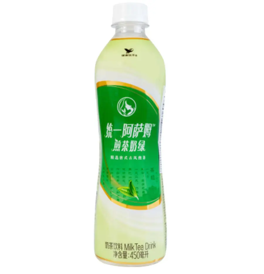 Uni-President Assam maitovihreä tee sencha 450 ml | 统一 阿萨姆 煎茶奶绿 450ml