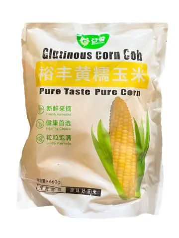 Yufeng vahamainen maissi, keltainen 3 kpl 660g | 裕丰 糯玉米棒 黄色 3只装 660g