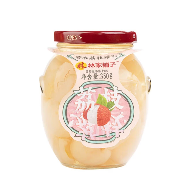 LJPZ Säilyke litsi siirapissa 350g | 林家铺子 糖水荔枝罐头 350g