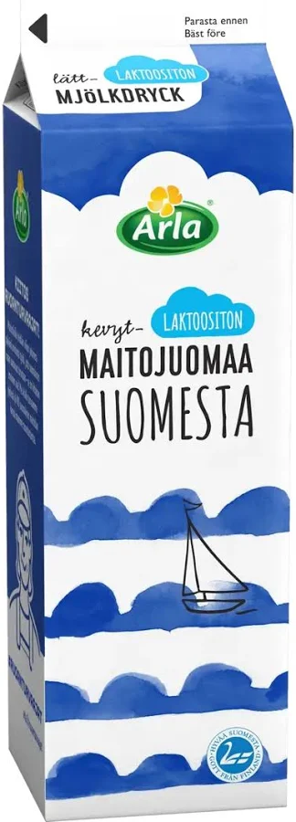 Arla 无乳糖 半脂牛奶 1L | Arla Laktoositon Kevytmaitojuoma (ESL) 1L