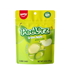 AMOS 剥皮软糖 青苹果味 65g | AMOS Peelerz Gummy Green Apple Flavor 65g